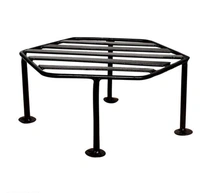Hexagon Iron Planter Stand It is Suitable For Outdoor as Well as Indoor Pack of2 - , Pack of 4, Hexagon